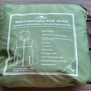 Men's Compact Rain Jacket NWT